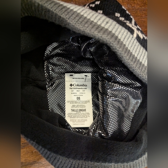 NWT Columbia Adult Rebel Mountain Omni-Heat Beanie (Black/Grey) One size Unisex - Picture 7 of 8